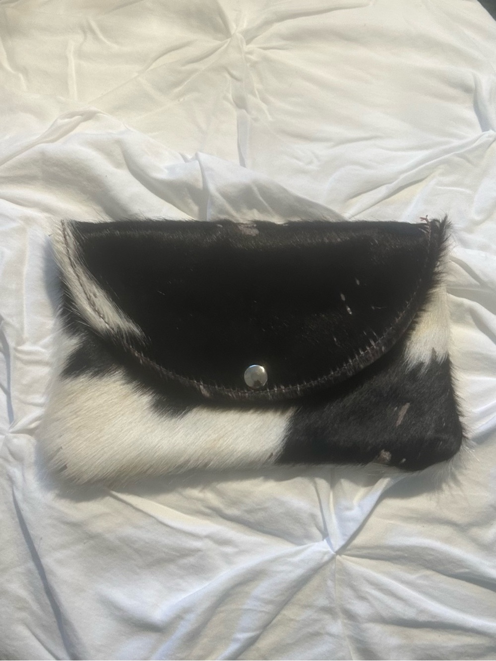 Authentic Cowhide Clutch Bag